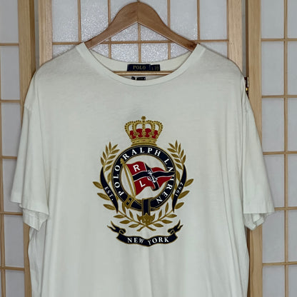 Polo White Crown Tee (L)