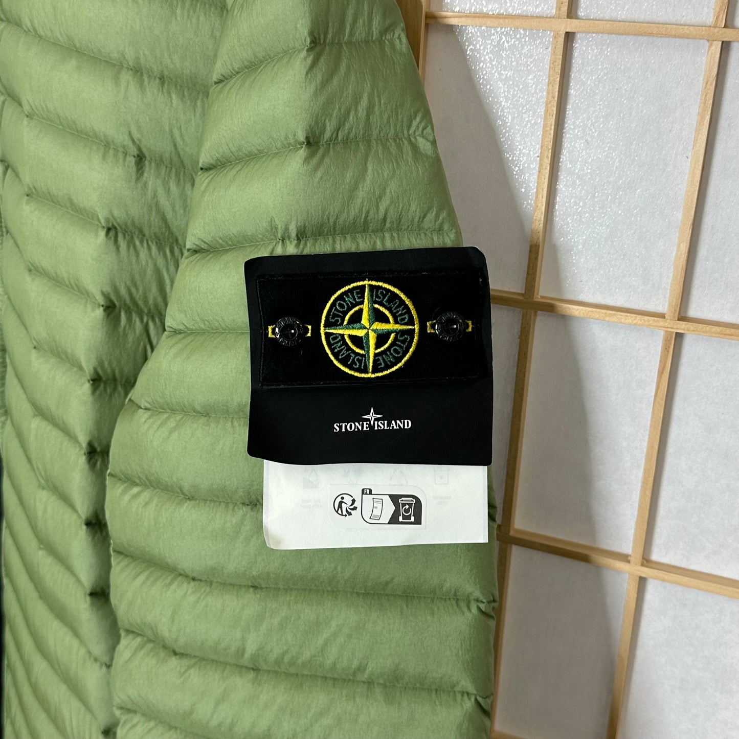 Stone Island Loom Woven Sage Down Jacket (L)