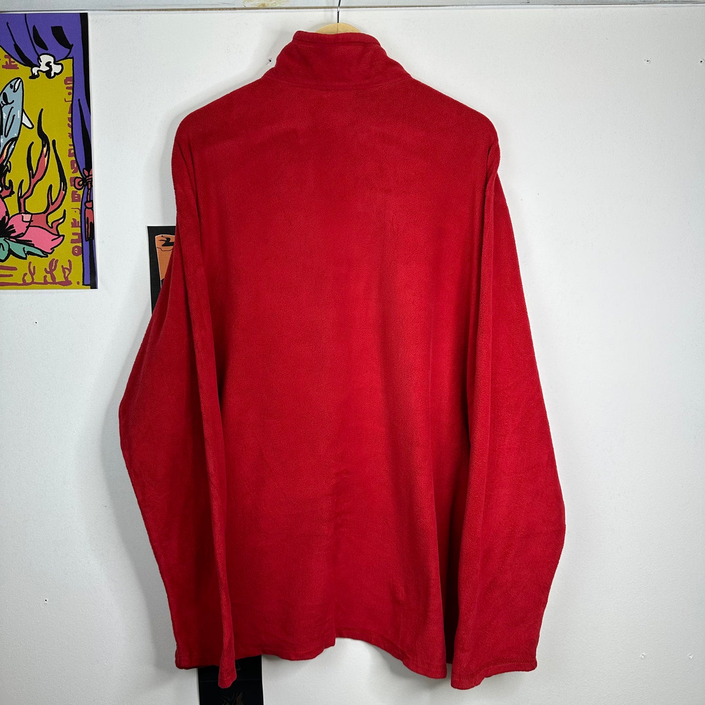 The North Face Red Fleece 1/4 Zip (XL)