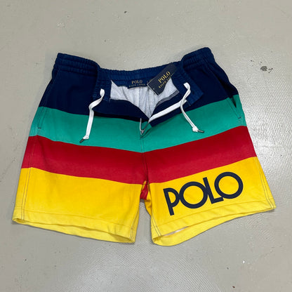 Ralph Lauren Rainbow Polo Spellout Shorts New