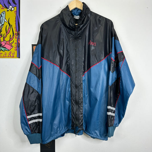 Asics Spray Jacket Black/Red/Blue (XL)