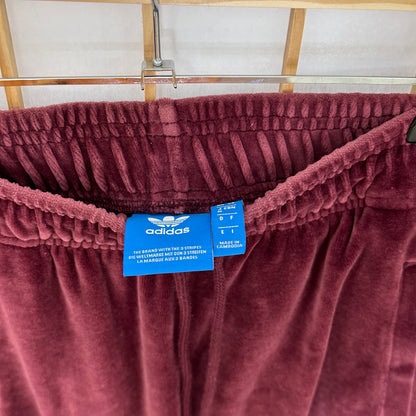 Adidas Velour Maroon Tracksuit