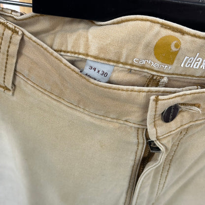 Carhartt Bone Double Knee Cargos (34 X 30)