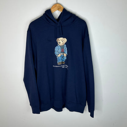 Polo Bear Navy Hoodie New (XXL)