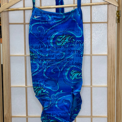 Nike Vintage Swimsuit Blue New (Women's 4)