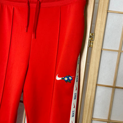 Nike Red Embroidered Swoosh Trackpants (Womens Medium)