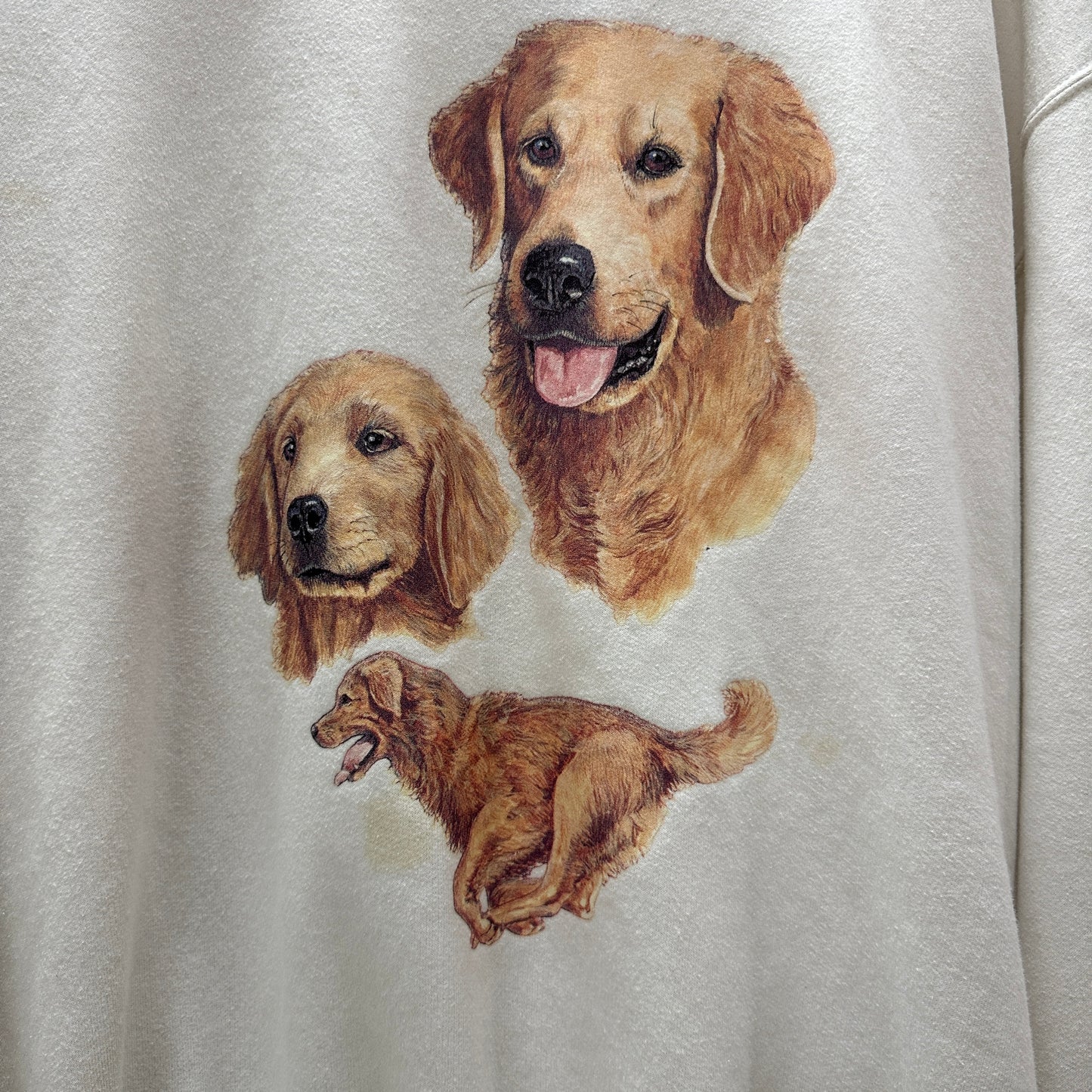 Golden Retriever Crewneck White (S)