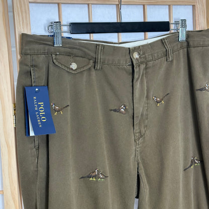 Ralph Lauren Khaki Fowl Bird Pants (34)