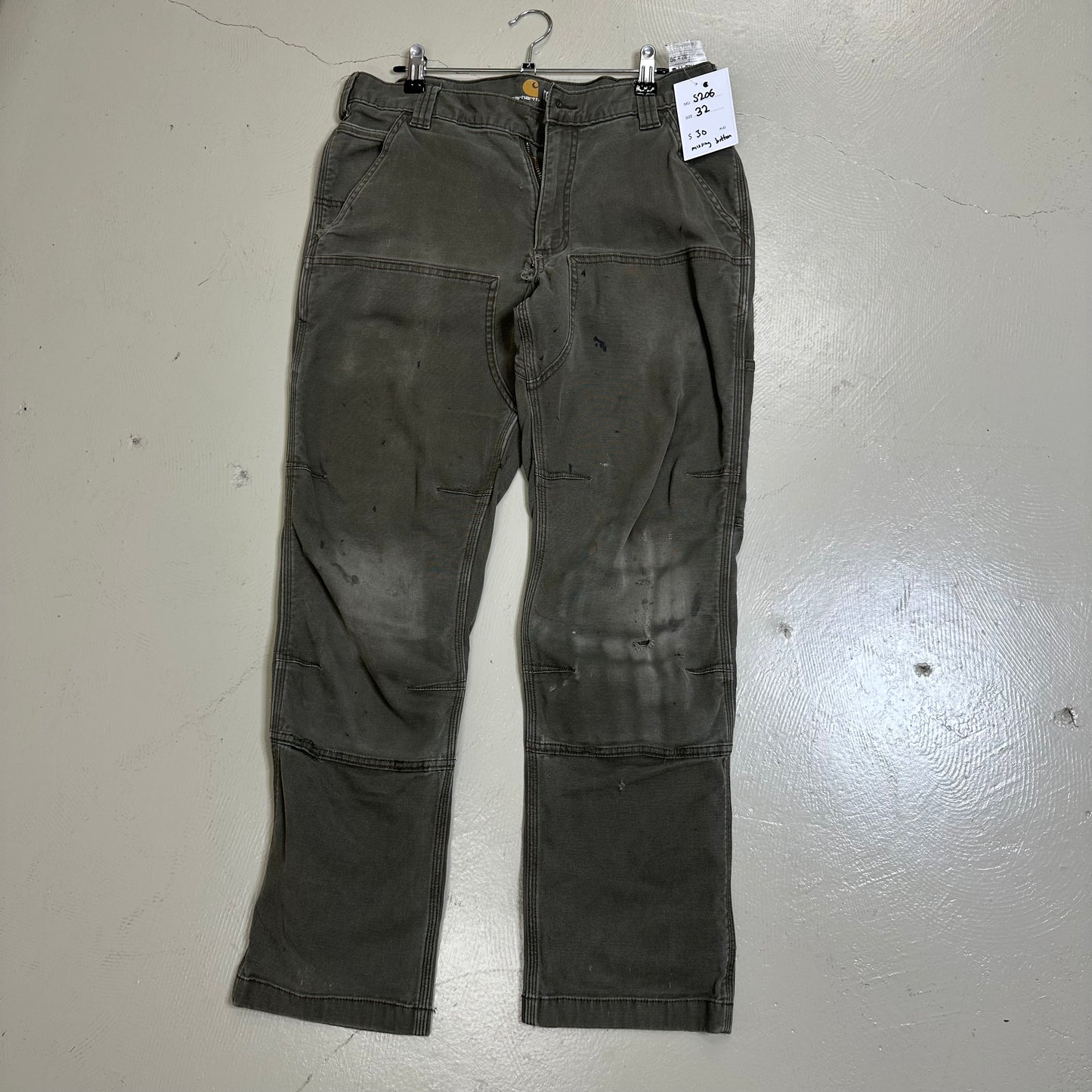 Carhartt Khaki Double Knee Pants (32)