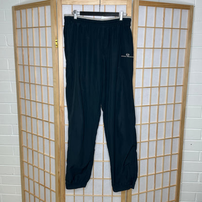 Sergio Tacchini Navy Spellout Trackpants (32)