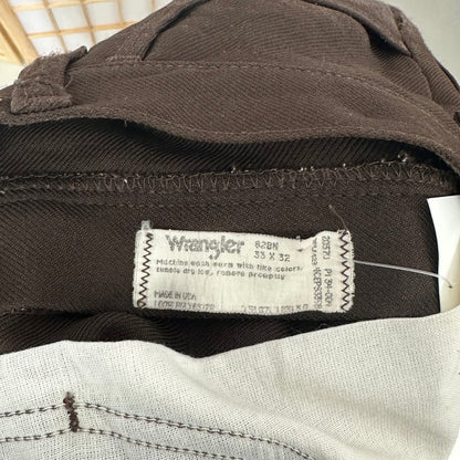 Wrangler Brown Work Pants (33 x 32)