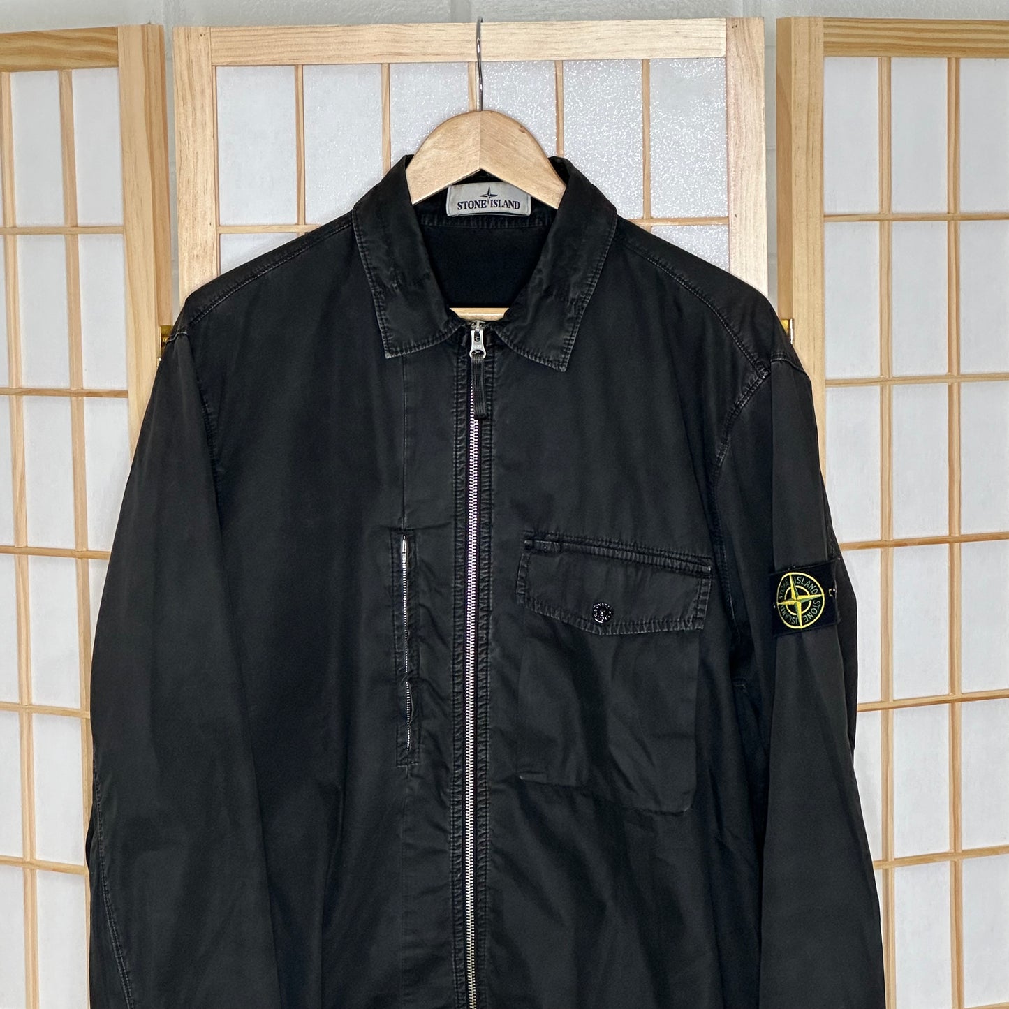 Stone Island Black Overshirt (XXL)