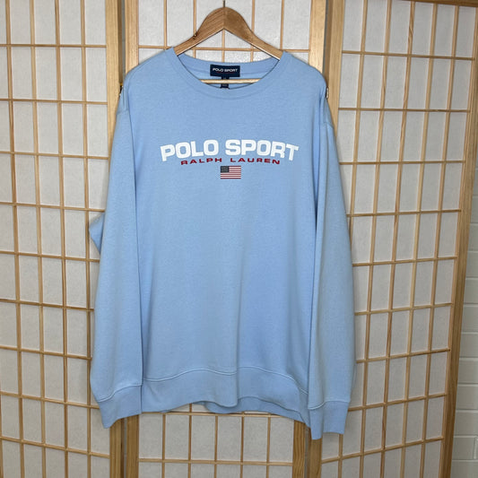 Baby Blue Polo Sport Crewneck New (XXL)