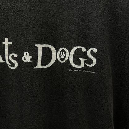 Cats & Dogs Black 2001 Movie Promo Tee (L)