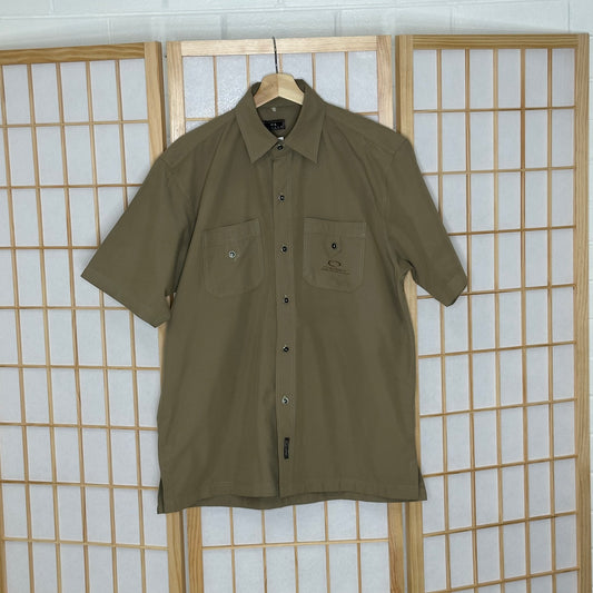 Oakley Khaki Button Up (Large)