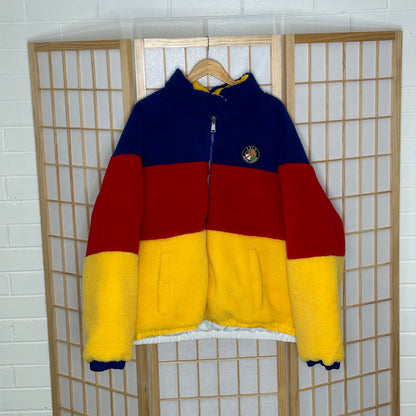 Polo Ralph Lauren Cookie Crest Reversible Fleece Puffer Jacket (XXL)