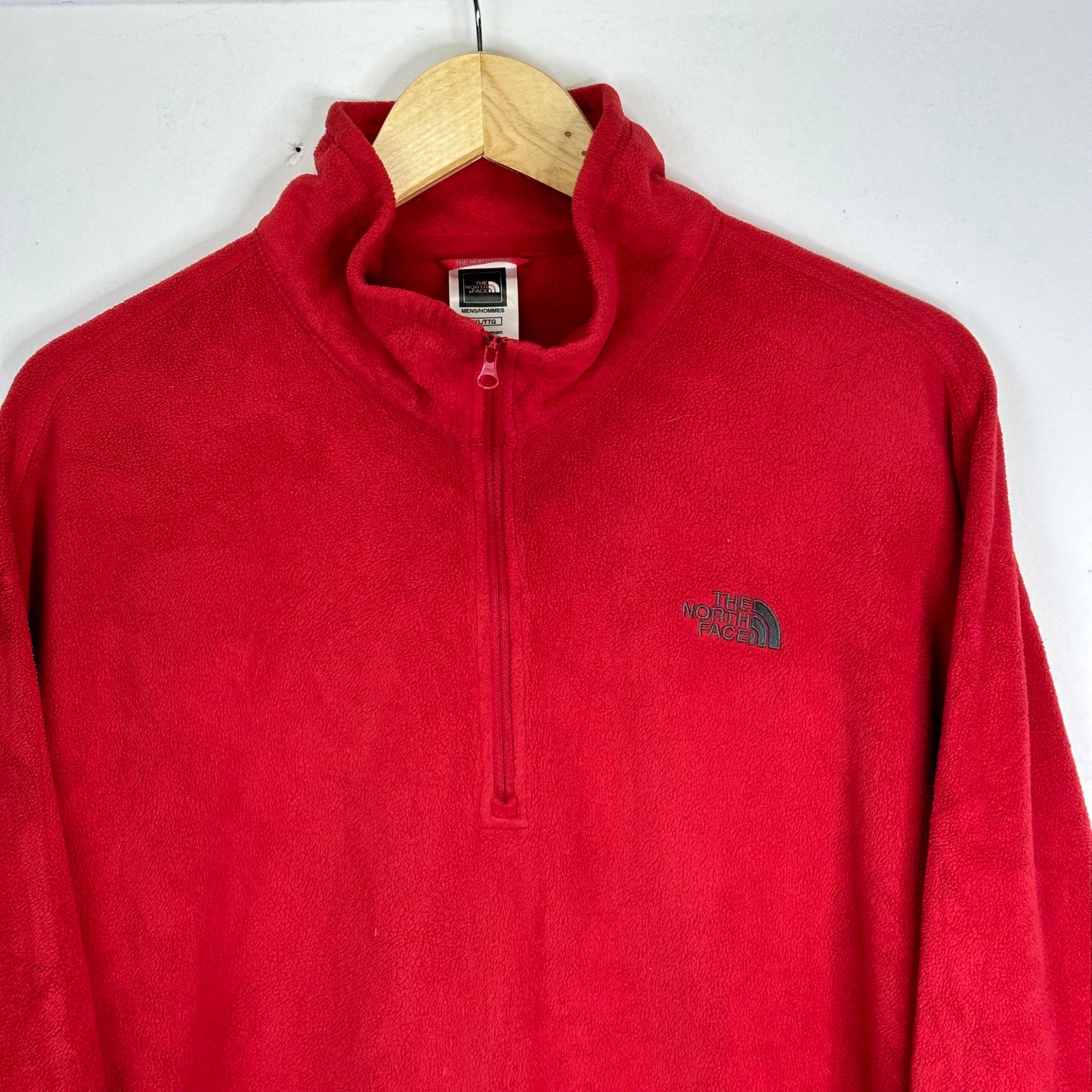 The North Face Red Fleece 1/4 Zip (XL)