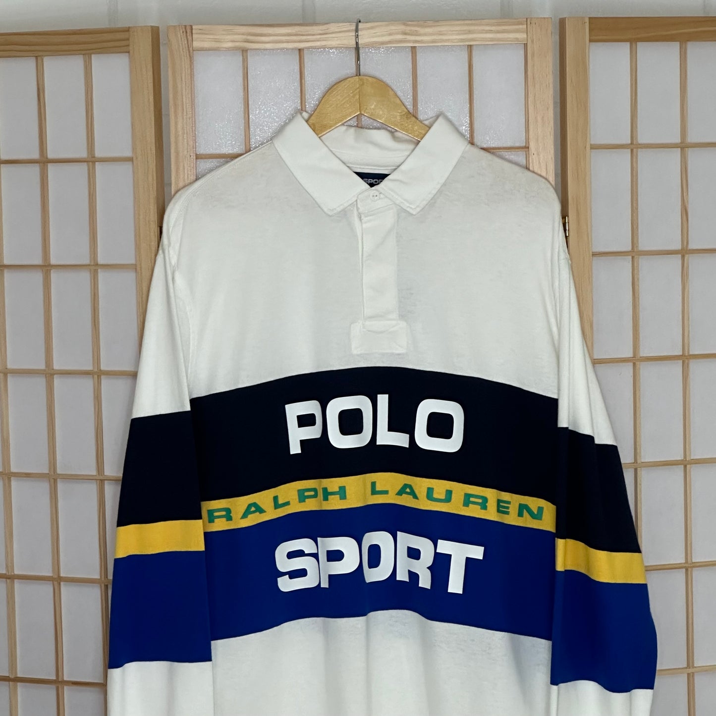 Polo Sport Spellout Colour Block White New (XXL)