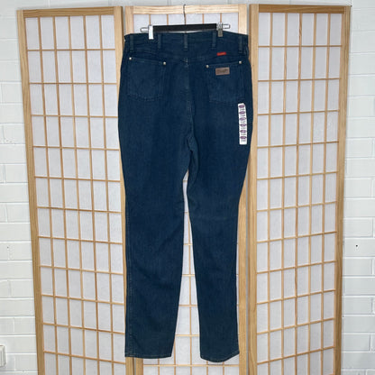 Wrangler Blue Denim Cord Pants (34 X 34)