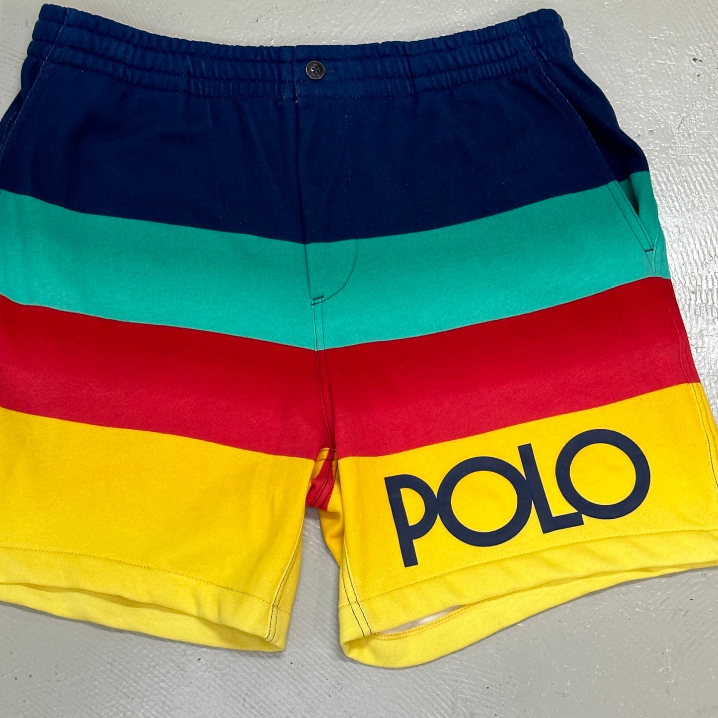 Ralph Lauren Rainbow Polo Spellout Shorts New