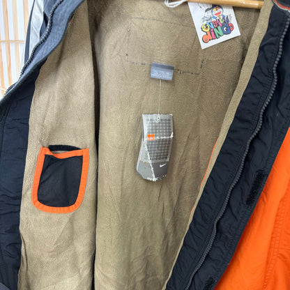 Nike Vintage Orange / Grey Down Jacket (XXL)