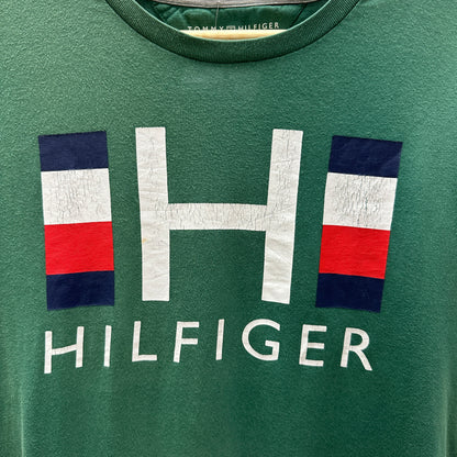 Green Tommy Hilfiger Spellout Tee (L)