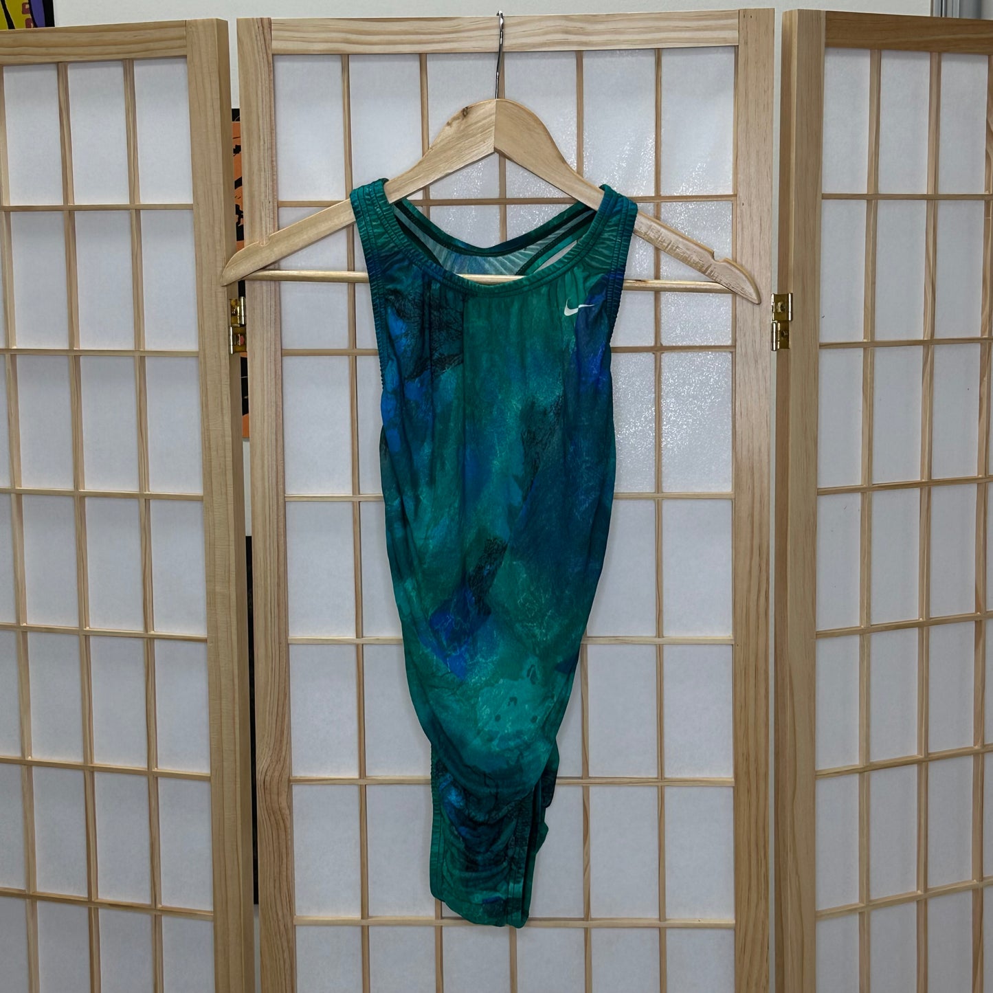 Nike Vintage Swimsuit Green New (Women's 7/8)