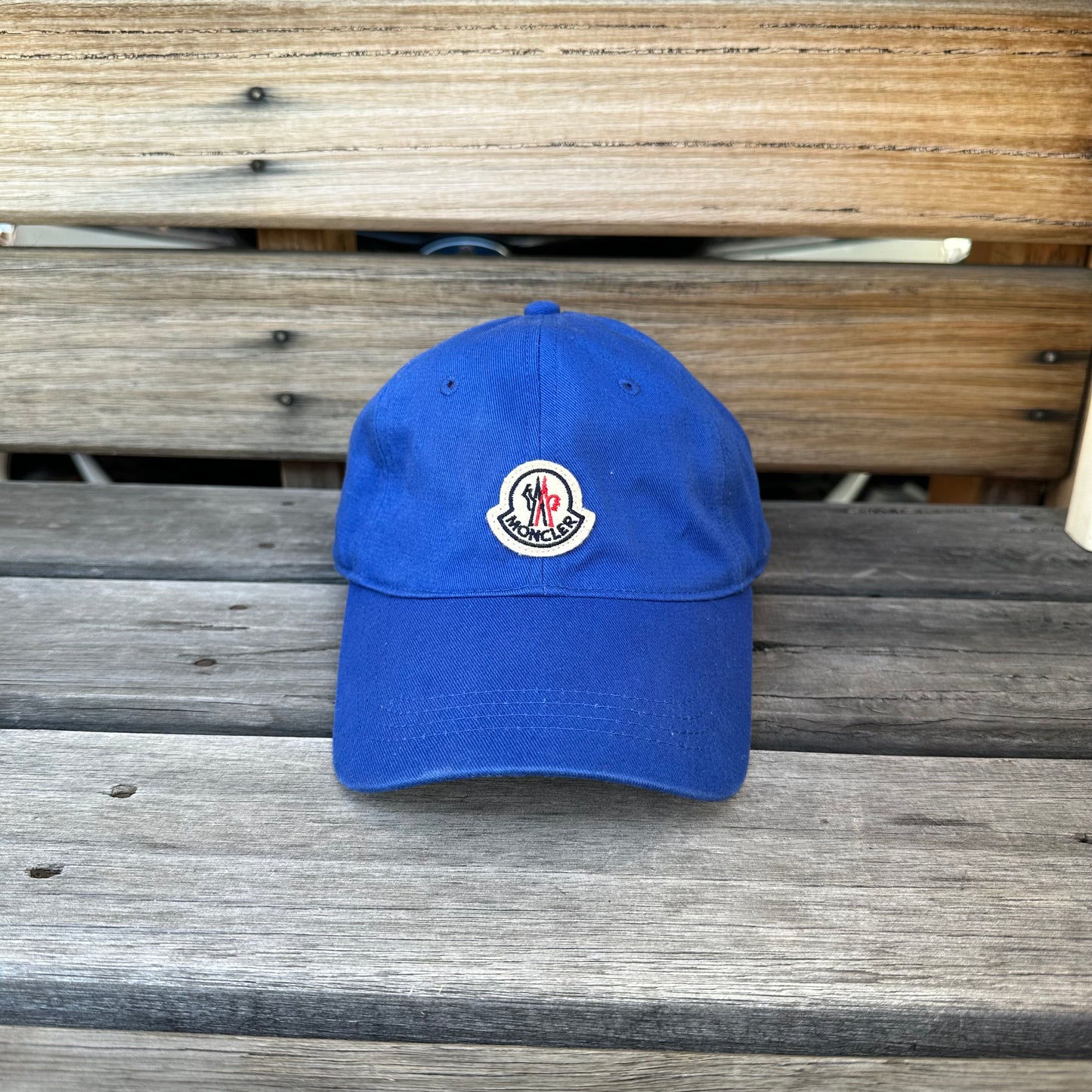 Moncler Blue Berretto Baseball Cap