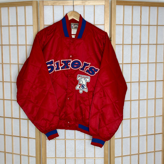 Vintage Philadelphia Sixers Bomber Jacket (M)