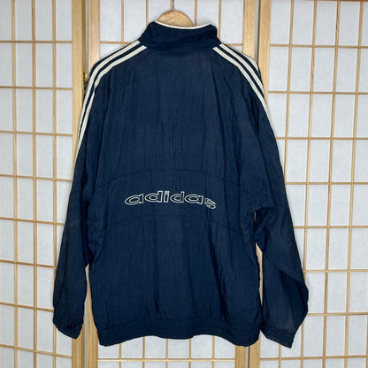 Vintage Navy Adidas Spray Jacket (M)