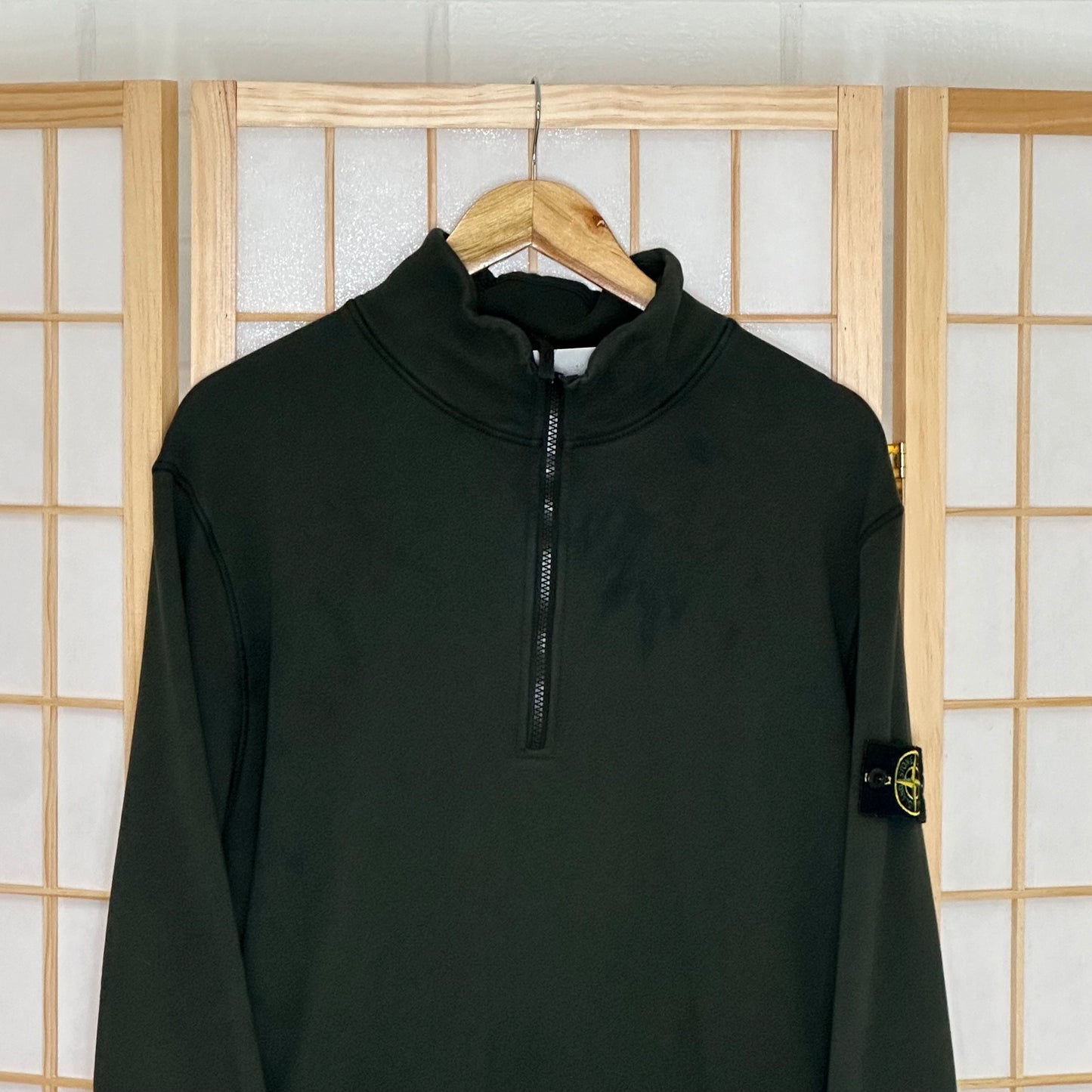 Stone Island Dark Green 1/4 Zip (XXL)