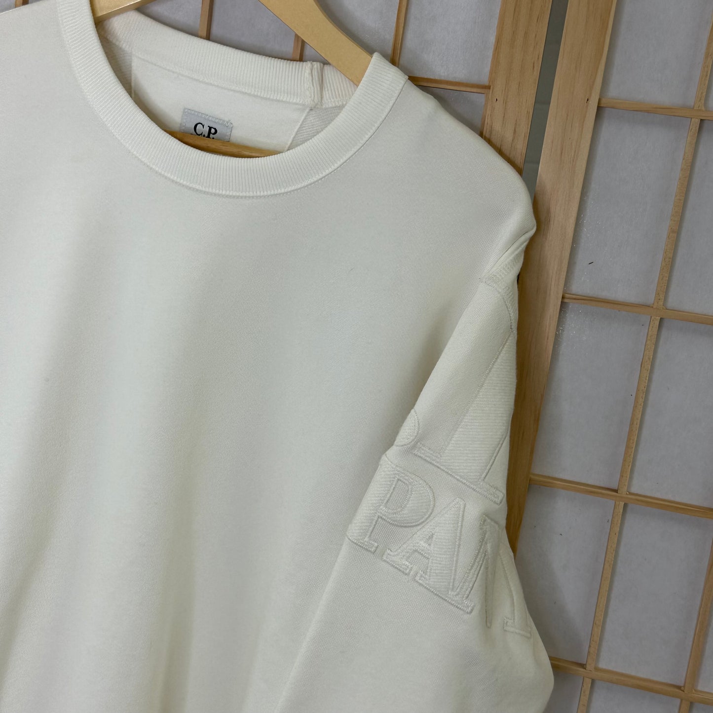 CP Company White Crewneck New (M)