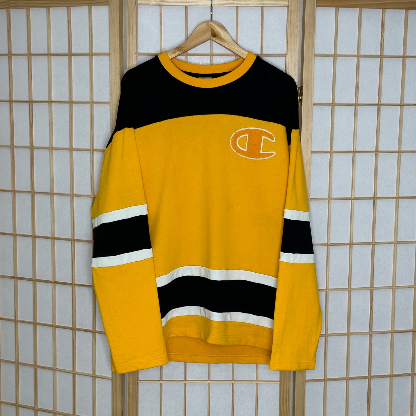 Champion x XLarge Yellow Crewneck (XL)