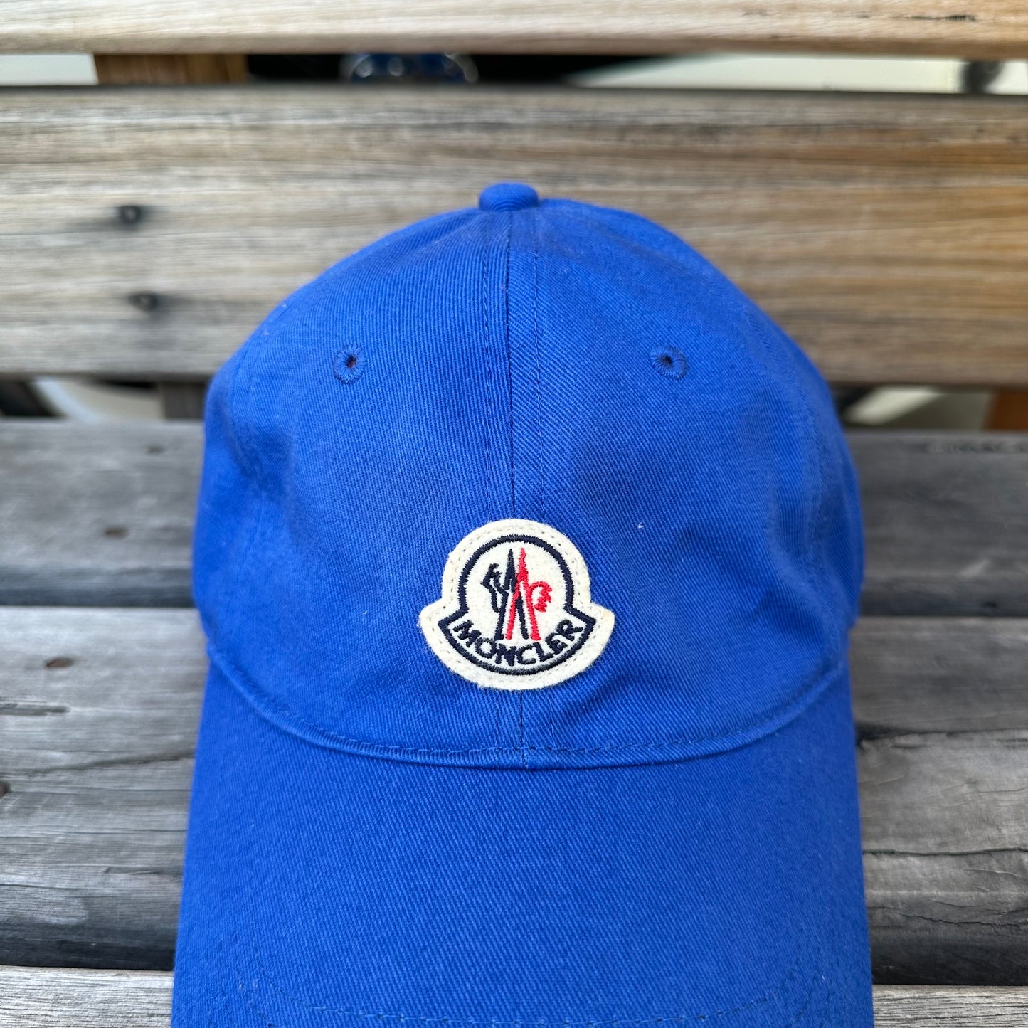 Moncler Blue Berretto Baseball Cap