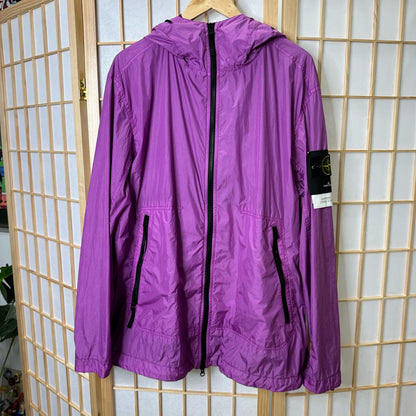 Stone Island NY Crinkle Reps Jacket Purple New (XXL)