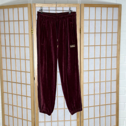 Adidas Velour Maroon Tracksuit