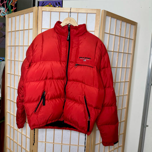 Polo Sport Red Puffer Jacket (M)