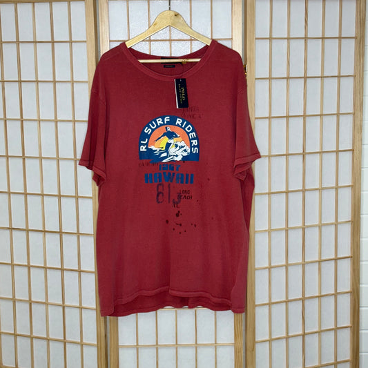 Ralph Lauren Red Surf Riders Tee (XXL)