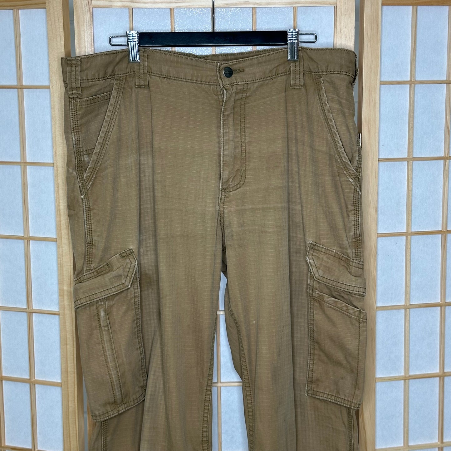 Carhartt Rip Stop Bone Cargos (36 X 34)