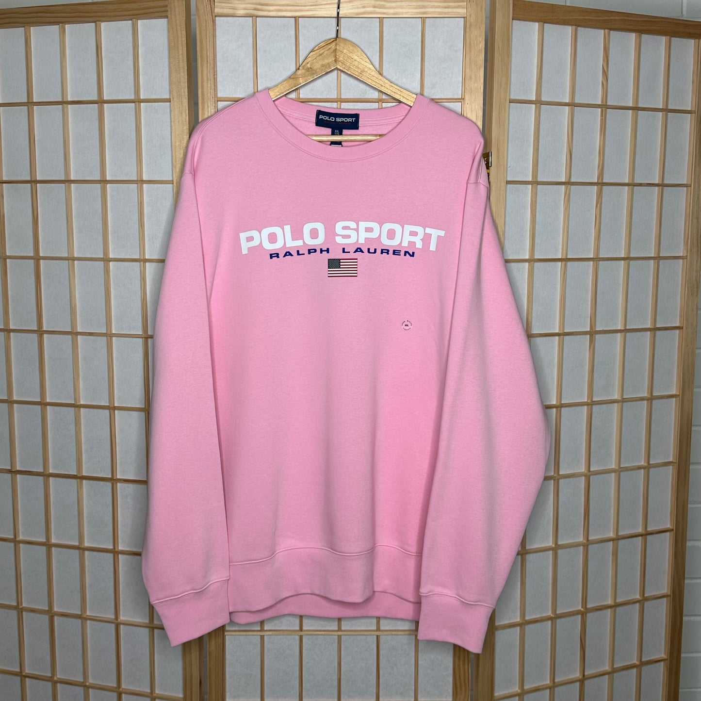 Ralph Lauren Polo Sport Baby Pink Crewneck New (XXL)