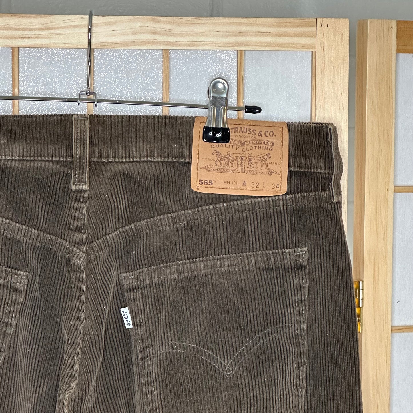 Levis Brown Cord Pants (32 X 34)