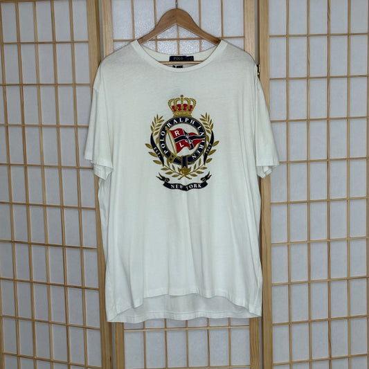 Polo White Crown Tee (L)