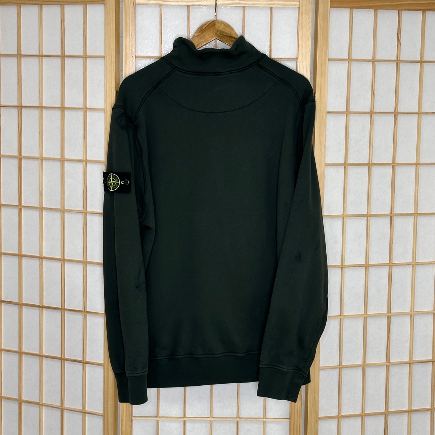 Stone Island Dark Green 1/4 Zip (XXL)