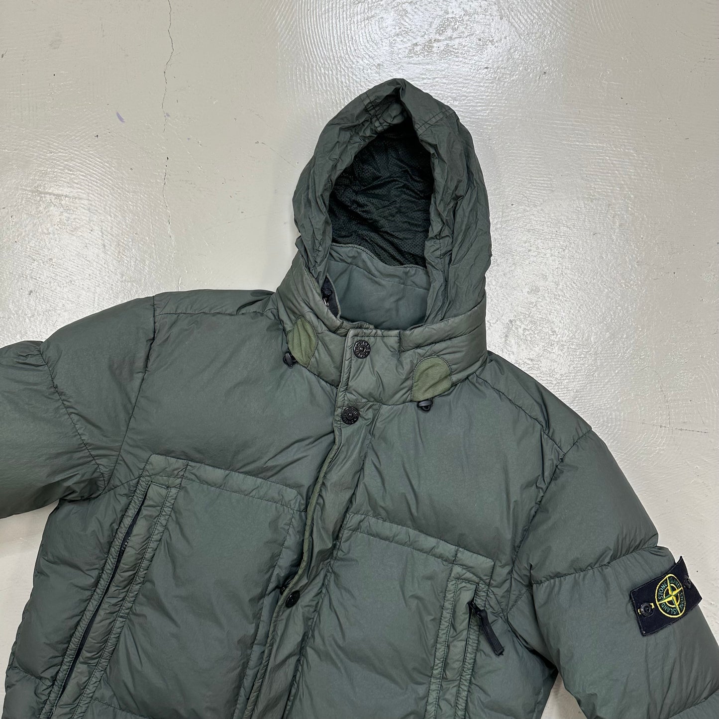 Stone Island Garment Dyed Crinkle Reps NY Down 'Khaki' (XL)