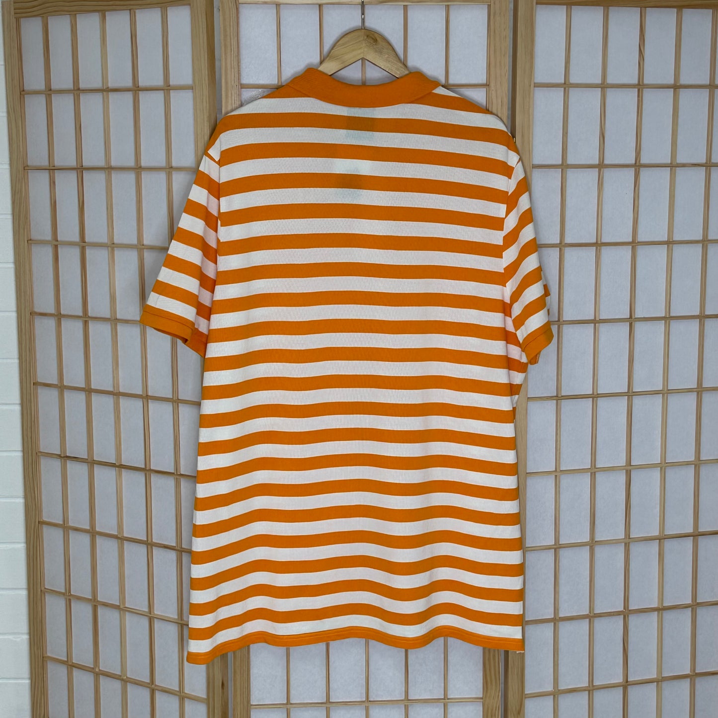 Nike Stripe White/Orange Polo (XXL)