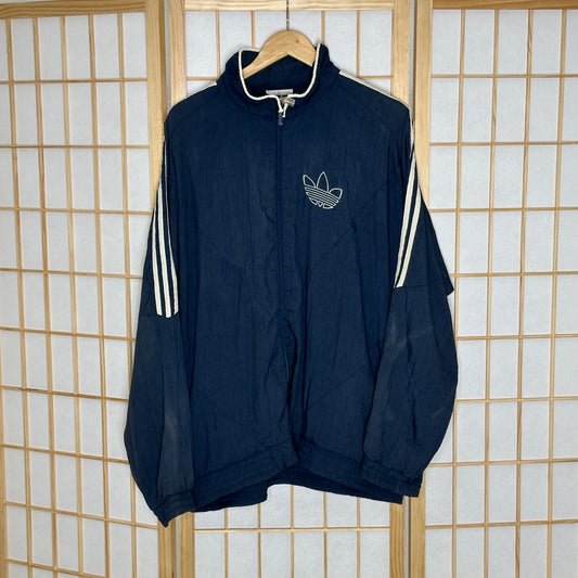 Vintage Navy Adidas Spray Jacket (M)