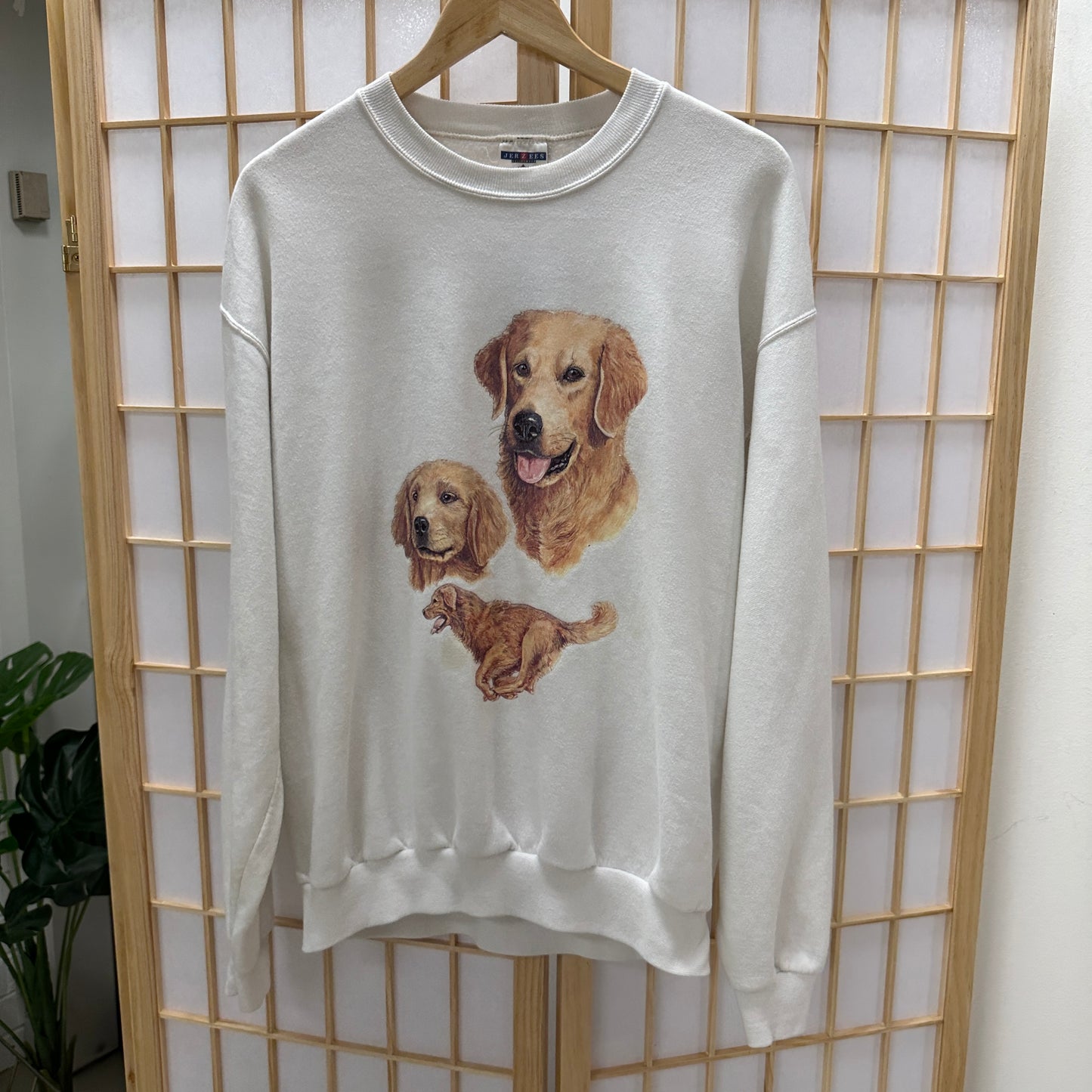 Golden Retriever Crewneck White (S)