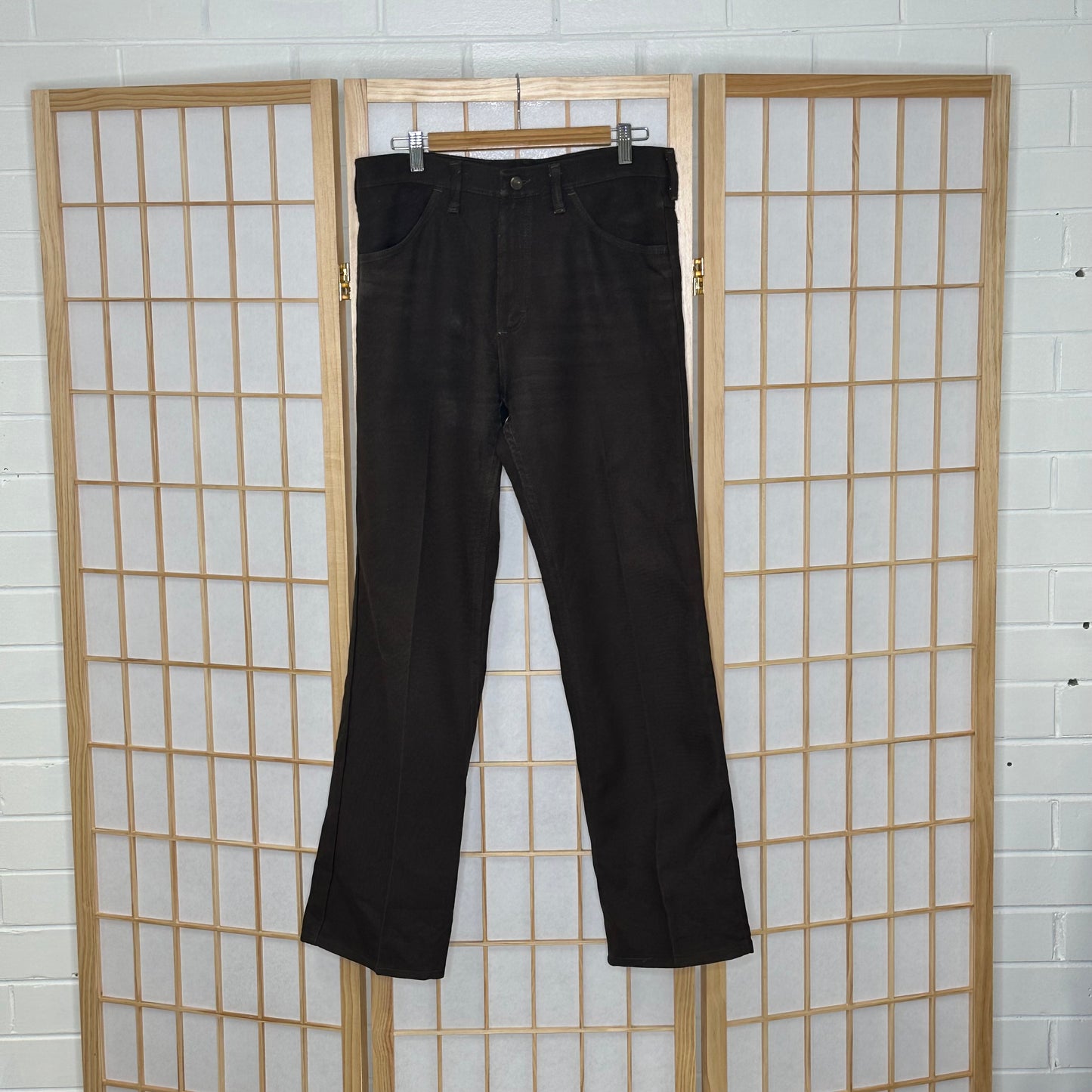 Wrangler Brown Work Pants (33 x 32)