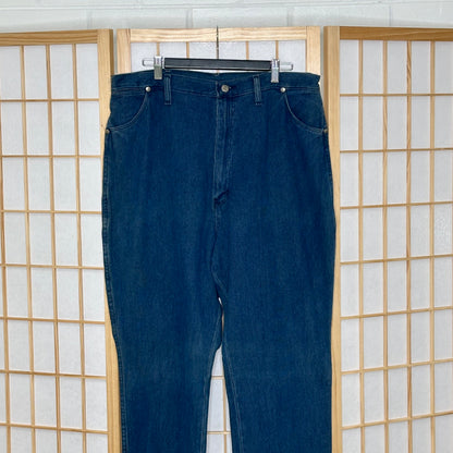 Wrangler Blue Denim Cord Pants (34 X 34)