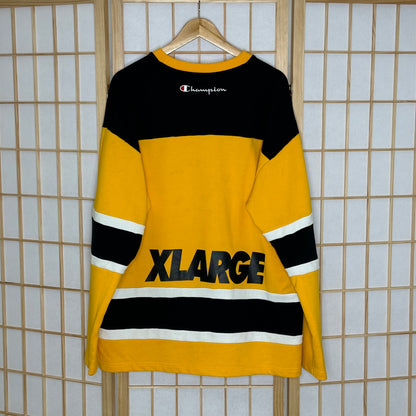 Champion x XLarge Yellow Crewneck (XL)